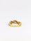 Bague 52 Bague vintage torsadée en or jaune 18 carats, diamants et rubis 58 Facettes 825