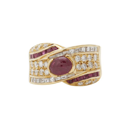 Bague 55 Bague rubis diamants 58 Facettes