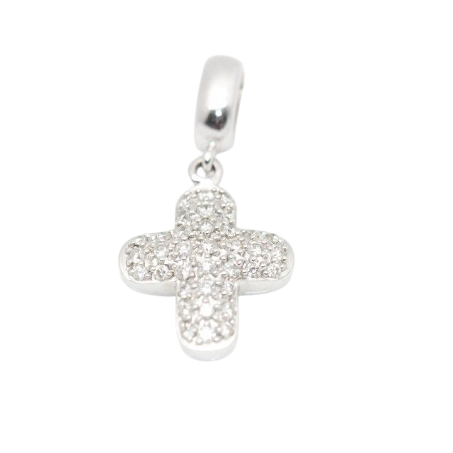 TOUS Cross Pendant with Diamonds