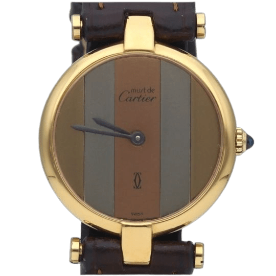 Montre Cartier Montre Must De Cartier Vermeil 58 Facettes MT39642