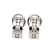 Boucles d'oreilles boucles d'oreilles en or blanc avec diamants 58 Facettes E362959