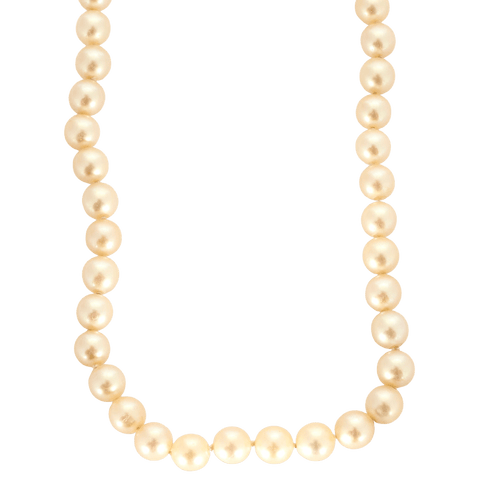 Collier Perles Akoya or jaune 58 Facettes