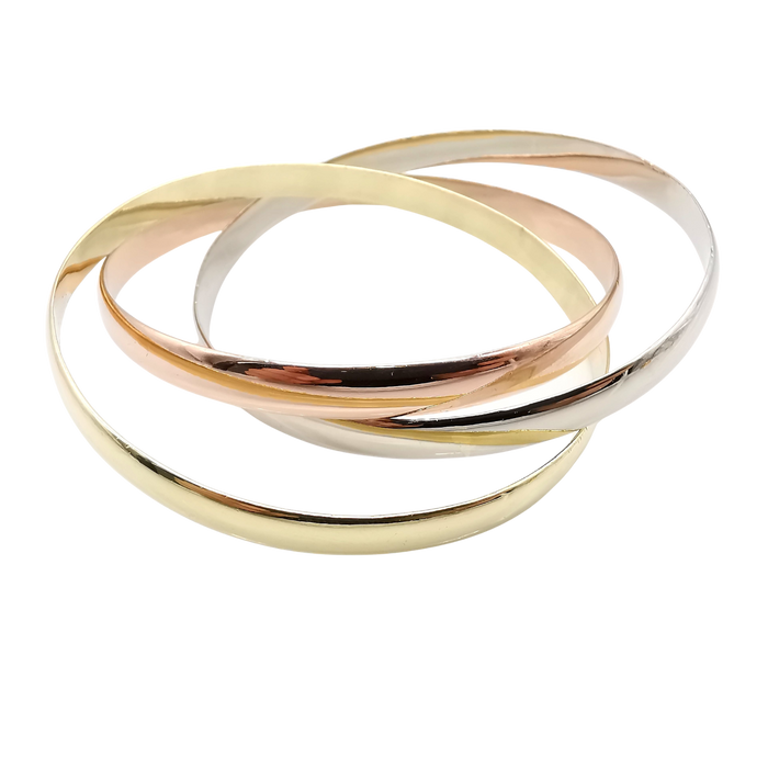 Dreifarbiges Armband aus 18 Karat