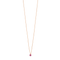 Collier Collier or rose La Brune et La Blonde rubis 58 Facettes 43155