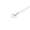 Collier Collier cœur en or blanc et diamant 58 Facettes 30079