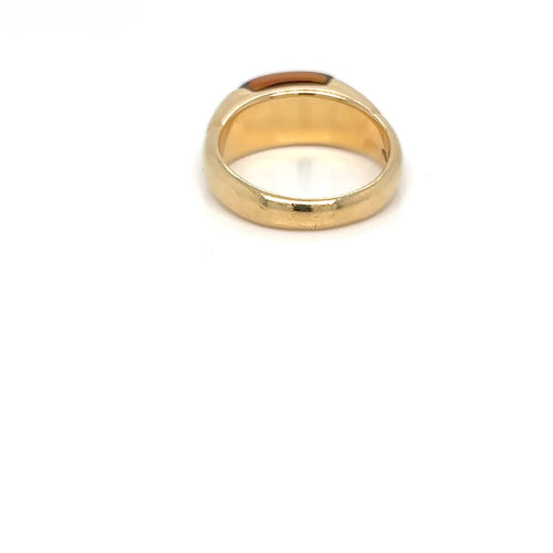 Bague 53 Bulgari Celtaura - Bague vintage en or jaune 18k et citrine 58 Facettes