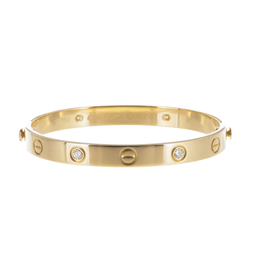 Bracelet Cartier - Bracelet Love Or Jaune 4 Diamants 58 Facettes 2.18216