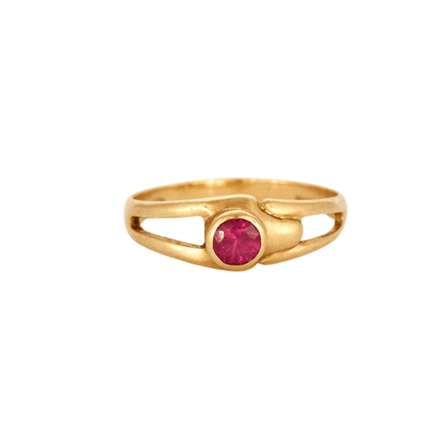 Bague 53 Bague saphir rose 58 Facettes LP579