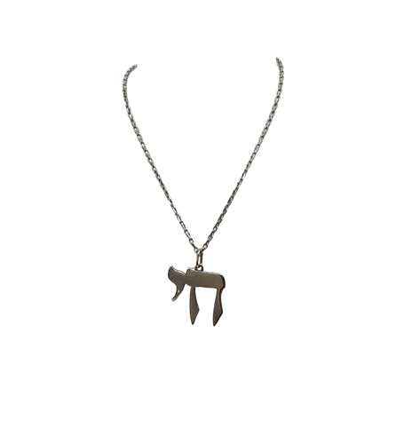 Collier Collier et pendentif HAI or blanc 58 Facettes