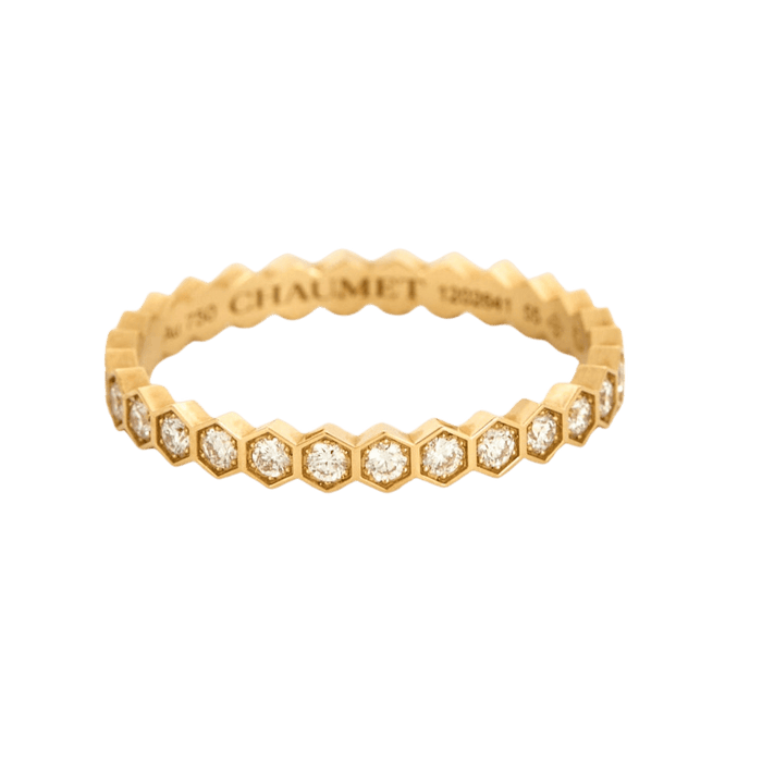 CHAUMET - Anello Bee my love in oro giallo con diamanti