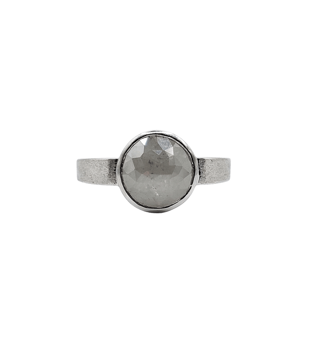 Bague 52 Bague joaillier PAGLIANI or gris diamant gris de 3,50 carats 58 Facettes pagliani