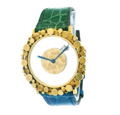 Montre Jaeger Lecoultre Mystery Dial Watch in Yellow Gold 58 Facettes