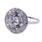 Bague 53 Bague ronde art deco or blanc diamants 58 Facettes 4281