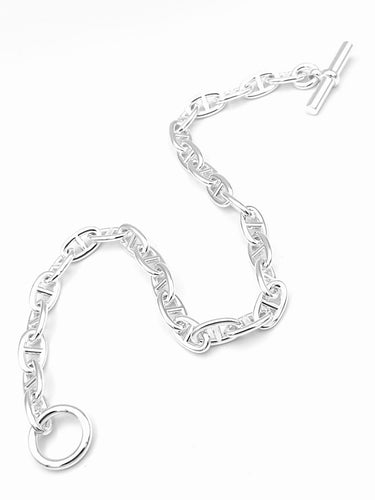 Collier Hermès - Collier Chaîne d’ancre en argent 925/00 GM 58 Facettes HERMES COL