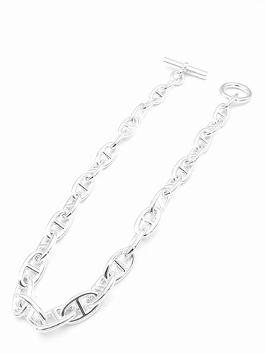 Collier Hermès - Collier Chaîne d’ancre en argent 925/00 GM 58 Facettes HERMES COL