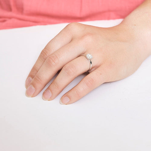 Bague 52 Bague en Or blanc et diamant 1.25ct 58 Facettes 23/455