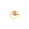 Bague Bague tourbillon en or jaune et platine sertie de diamants 58 Facettes