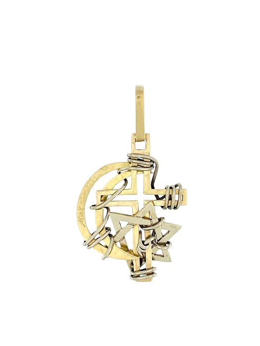 3 gold Max pendant Cartier The Three Religions