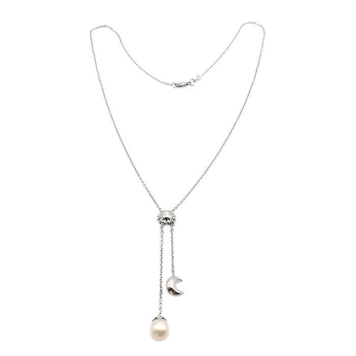 White gold necklace