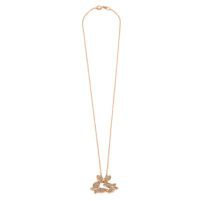 Collier Pendentif or rose, motif papillon 58 Facettes DV2241-2