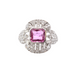Bague 52 Bague Platine Saphir rose Diamants 58 Facettes 25552 25293