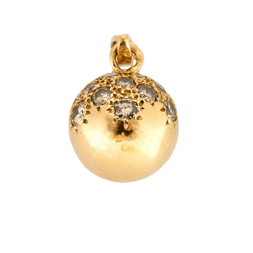 Pendentif Pendentif "boule"  en or jaune sertie de diamants 58 Facettes DV0777-2