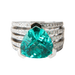 Bague 55 VAN GOLLER - Bague or blanc Paraiba Trillon 58 Facettes Trillon/01