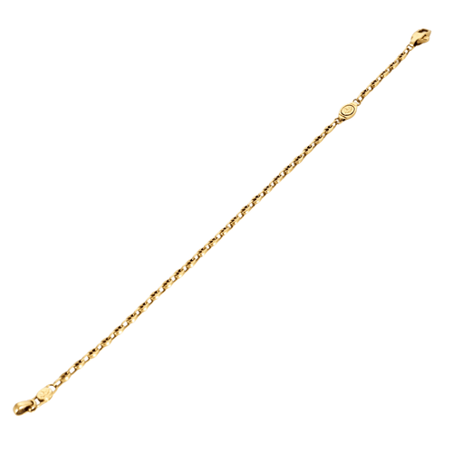 Bracelet Gourmette or jaune 58 Facettes LP155