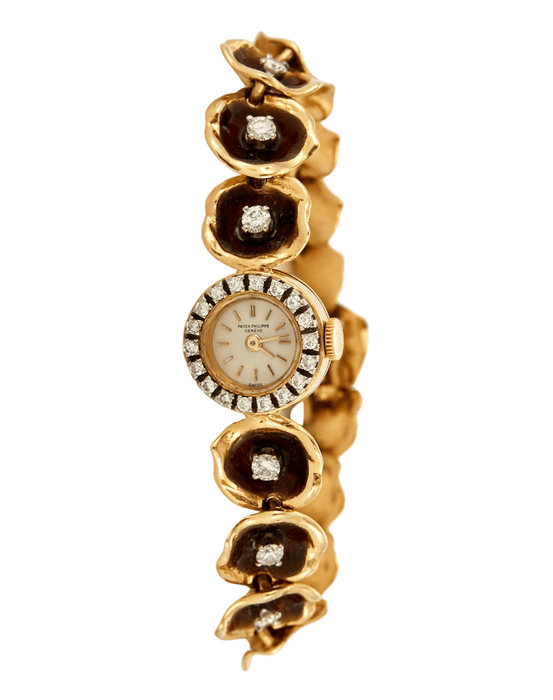 Montre PATEK PHILIPPE - Montre bracelet or jaune, émaux et diamants 58 Facettes DV0590-2