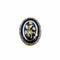 Broche Broche ancienne en or jaune 750, émail et diamants 58 Facettes Z1351565