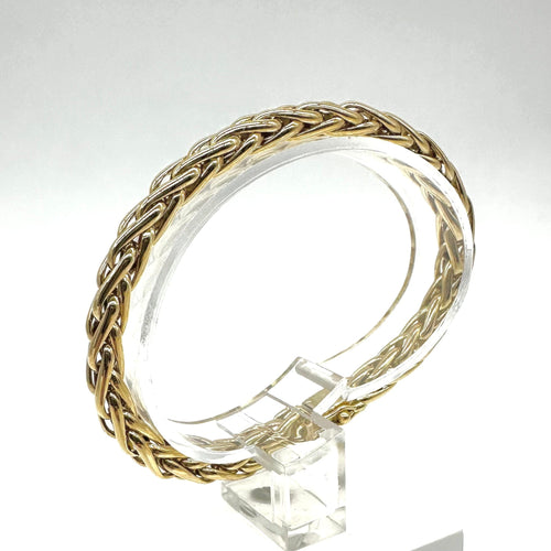 Bracelet Bracelet maille palmier massif en or jaune 750 58 Facettes Z1351580