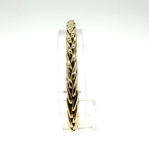 Bracelet Bracelet maille palmier massif en or jaune 750 58 Facettes Z1351580