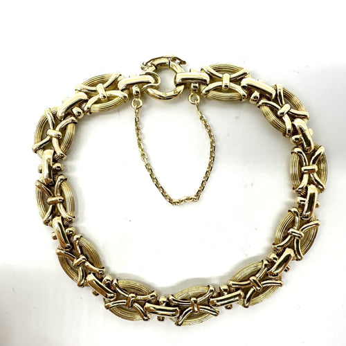 Bracelet Bracelet maille fantaisie en or jaune 750 58 Facettes Z1351598