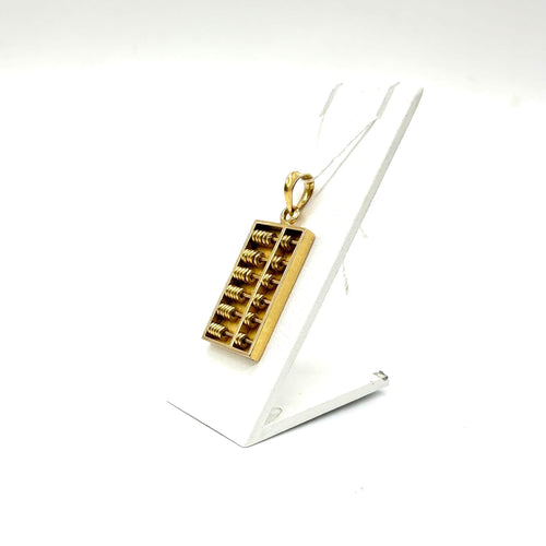 916 ayar sarı altın abaküs kolye ucu 58 Facettes Z1351621