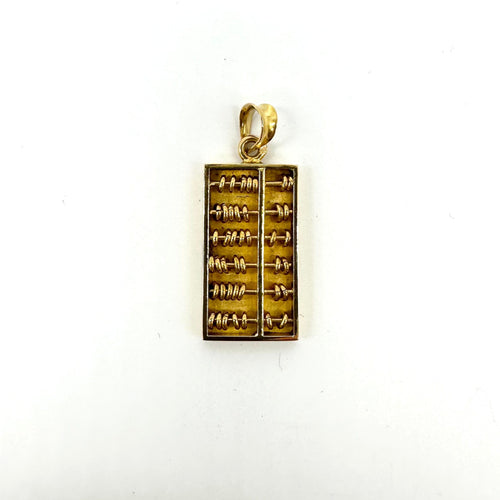 916 ayar sarı altın abaküs kolye ucu 58 Facettes Z1351621