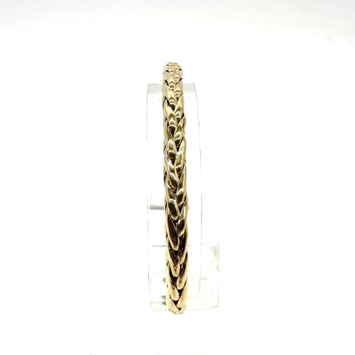 Гривна Гривна Връзка палма от жълто злато 750 с халка закопчалка 58 Facettes Z1351638