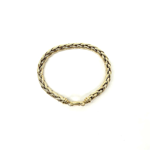 Гривна Гривна Връзка палма от жълто злато 750 с халка закопчалка 58 Facettes Z1351638