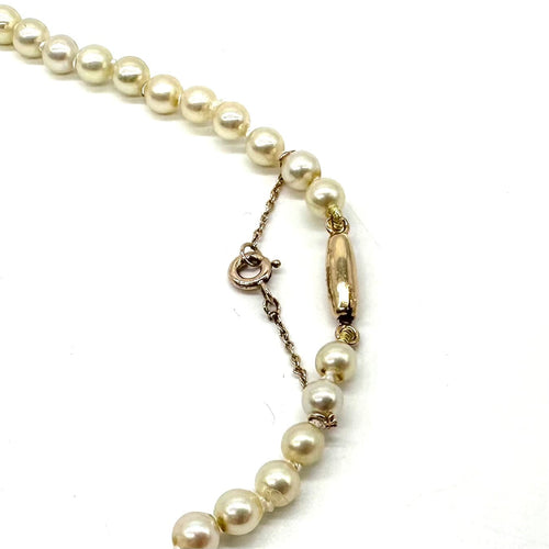 Colier Colier din aur galben 750 și perle de cultură 58 Facettes Z1351656
