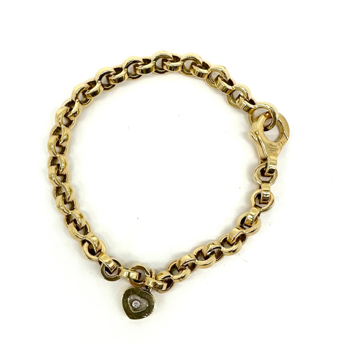 Chopard Happy Diamonds - Yellow gold and diamond bracelet - 58