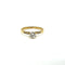 Bague 59 Bague solitaire en or jaune 750 et diamants 0,52 ct 58 Facettes Z15B51484