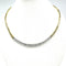 Necklace Articulated rigid bicolor necklace in 18k yellow and white gold and diamonds 58 Facettes Z15B51552