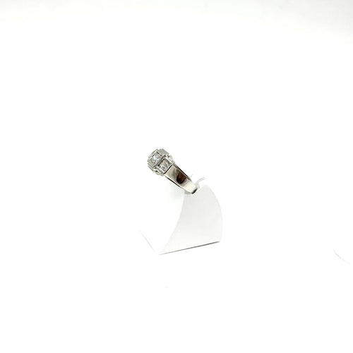 Yüzük Platin ve elmaslarla üçlü yüzük 58 Facettes Z15B51578