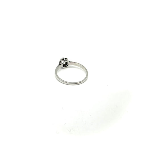 Bague 63 Solitaire - Bague en or blanc 750 et diamant 0,37 ct 58 Facettes Z15B51619