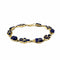 Bracelet Bracelet scarabée et croix de vie en or jaune et lapis-lazuli 58 Facettes Z15B51670