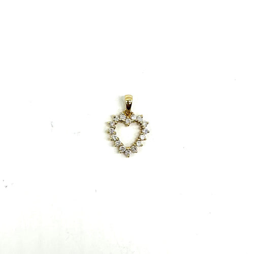 Висулка Висулка сърце от жълто злато 18 карата и диаманти 58 Facettes Z15B51681