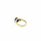 Bague 57 Bague en or jaune 750 avec saphir noir étoilé et diamants 58 Facettes Z15B51684