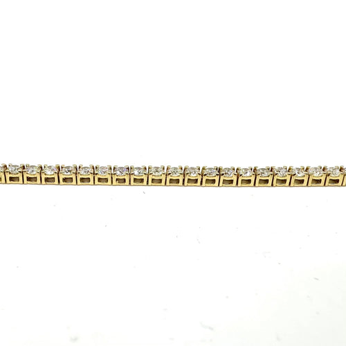 Bracelet Bracelet rivière de diamants en or jaune 3,45 ct 58 Facettes Z1351818