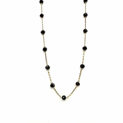 Collier Collier en or jaune 750 millièmes et grenats briolettes 58 Facettes Z15B51717