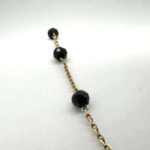 Collier Collier en or jaune 750 millièmes et grenats briolettes 58 Facettes Z15B51717