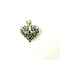Pendant Heart pendant in 585 yellow gold with larimar 58 Facettes Z15B51719